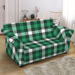 Saint Patrick's Day Stewart Plaid Print Loveseat Slipcover