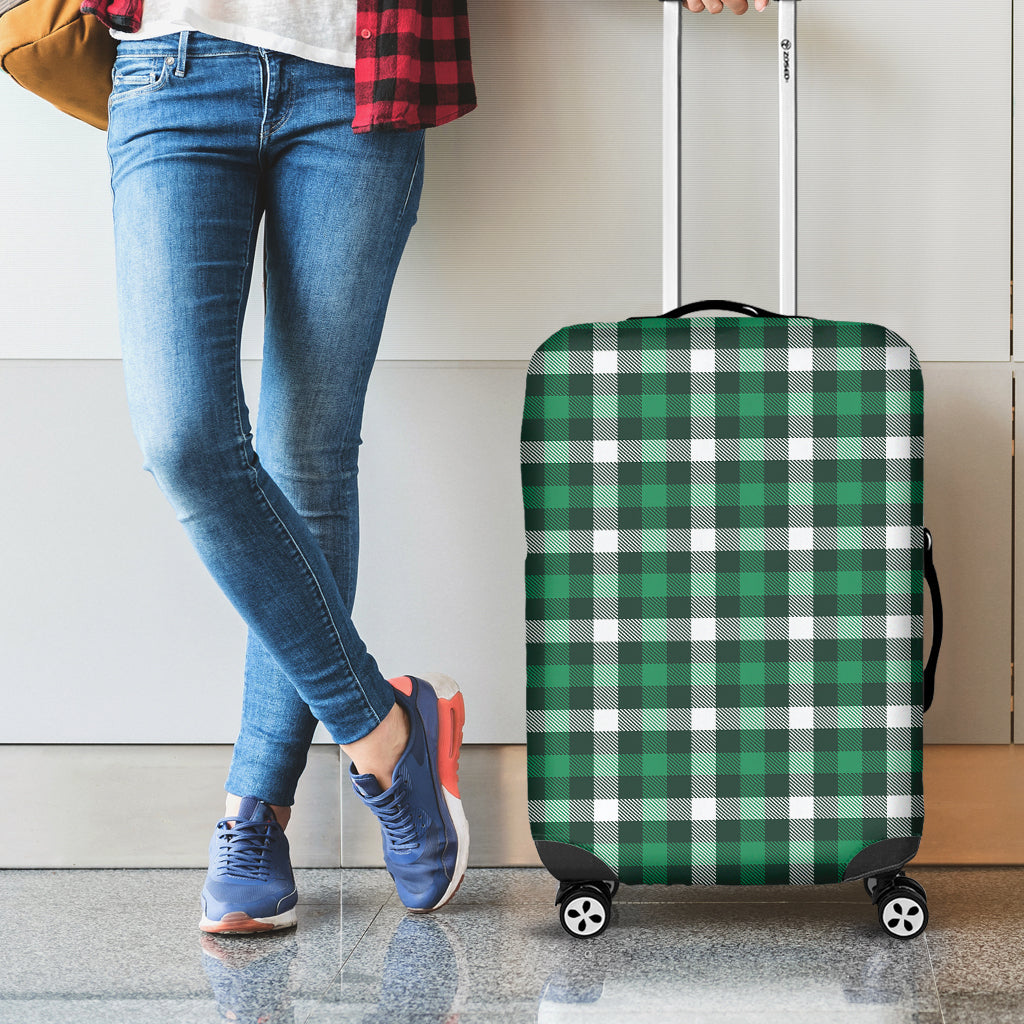 Saint Patrick's Day Stewart Plaid Print Luggage Cover