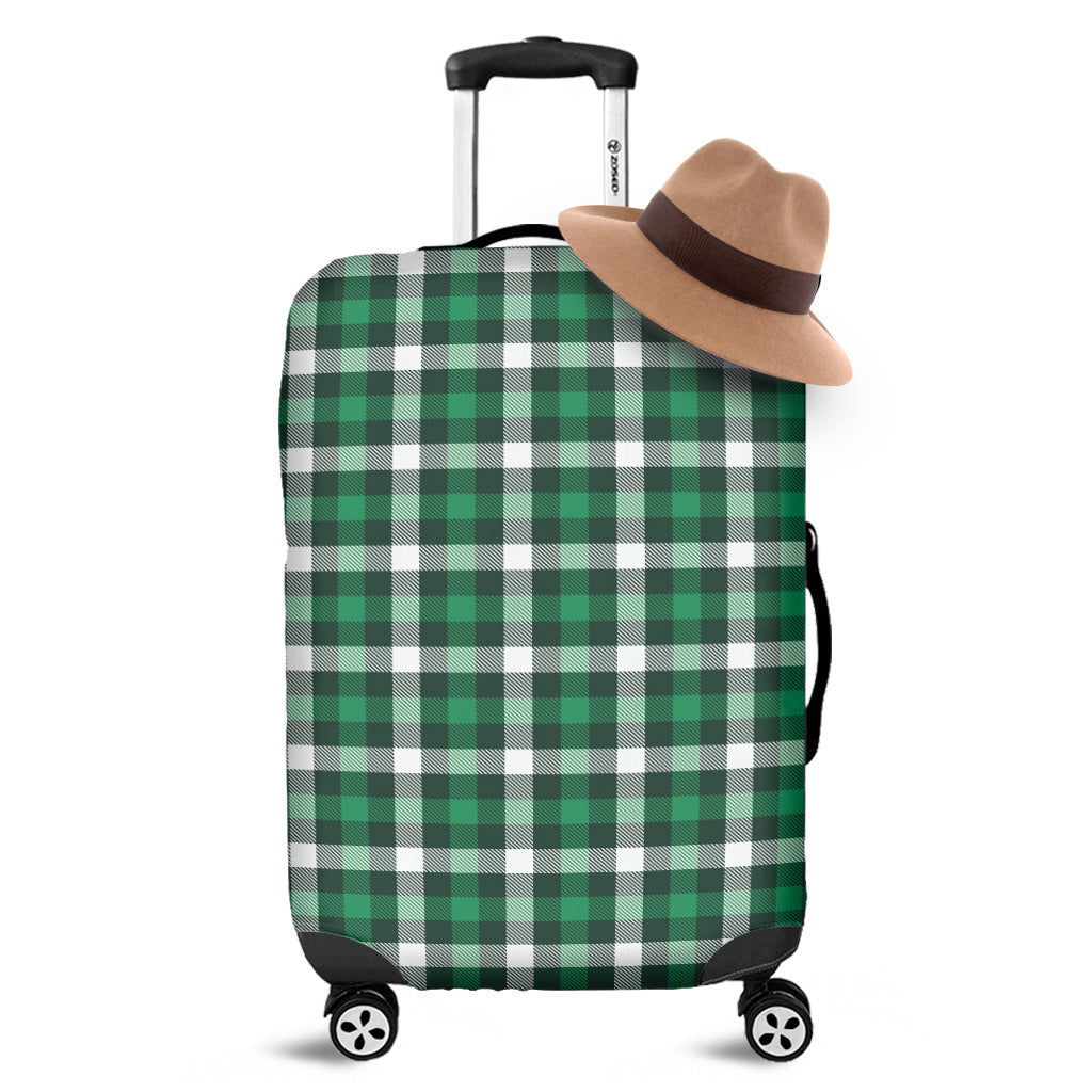 Saint Patrick's Day Stewart Plaid Print Luggage Cover