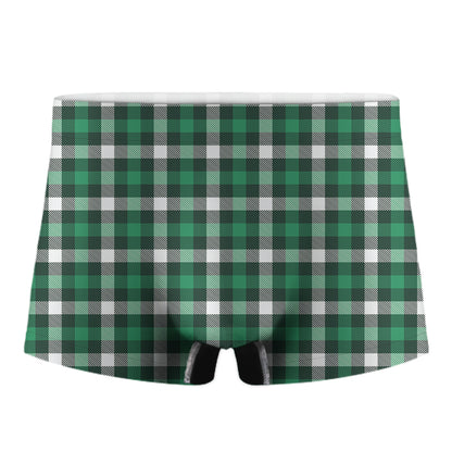 Saint Patrick's Day Stewart Plaid Print Men's Boxer Briefs