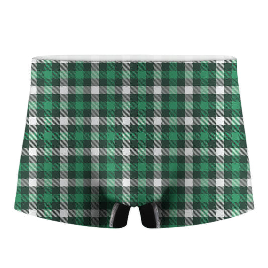 Saint Patrick's Day Stewart Plaid Print Men's Boxer Briefs