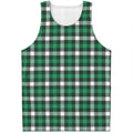 Saint Patrick's Day Stewart Plaid Print Men's Tank Top