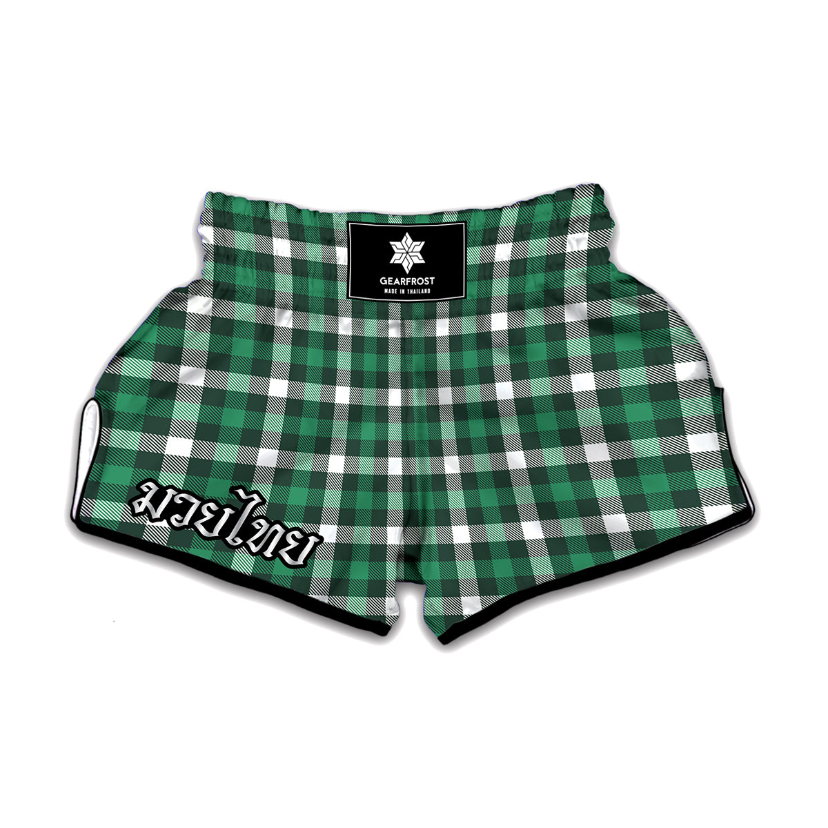 Saint Patrick's Day Stewart Plaid Print Muay Thai Boxing Shorts