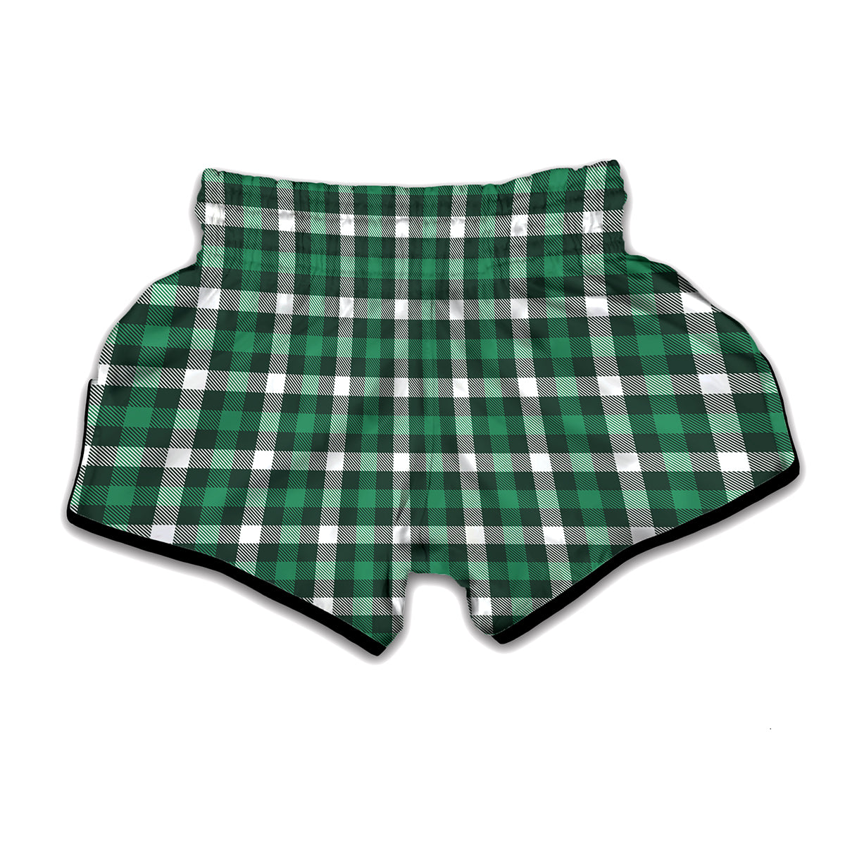 Saint Patrick's Day Stewart Plaid Print Muay Thai Boxing Shorts