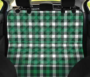 Saint Patrick's Day Stewart Plaid Print Pet Car Back Seat Cover