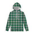Saint Patrick's Day Stewart Plaid Print Pullover Hoodie