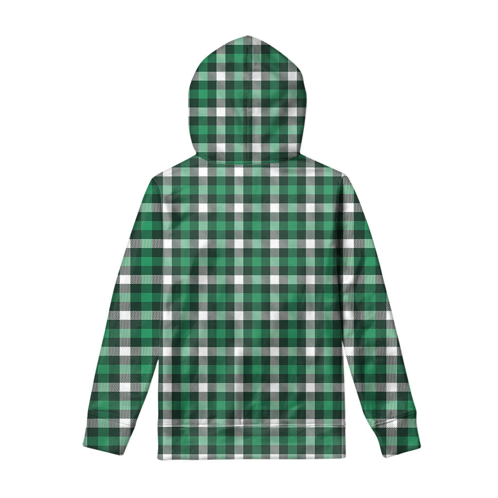 Saint Patrick's Day Stewart Plaid Print Pullover Hoodie