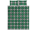 Saint Patrick's Day Stewart Plaid Print Quilt Bed Set