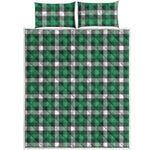 Saint Patrick's Day Stewart Plaid Print Quilt Bed Set