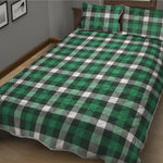 Saint Patrick's Day Stewart Plaid Print Quilt Bed Set