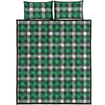 Saint Patrick's Day Stewart Plaid Print Quilt Bed Set