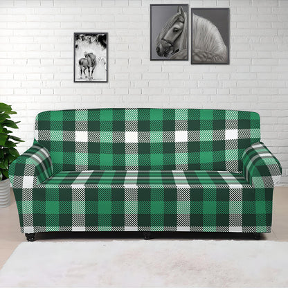 Saint Patrick's Day Stewart Plaid Print Sofa Cover