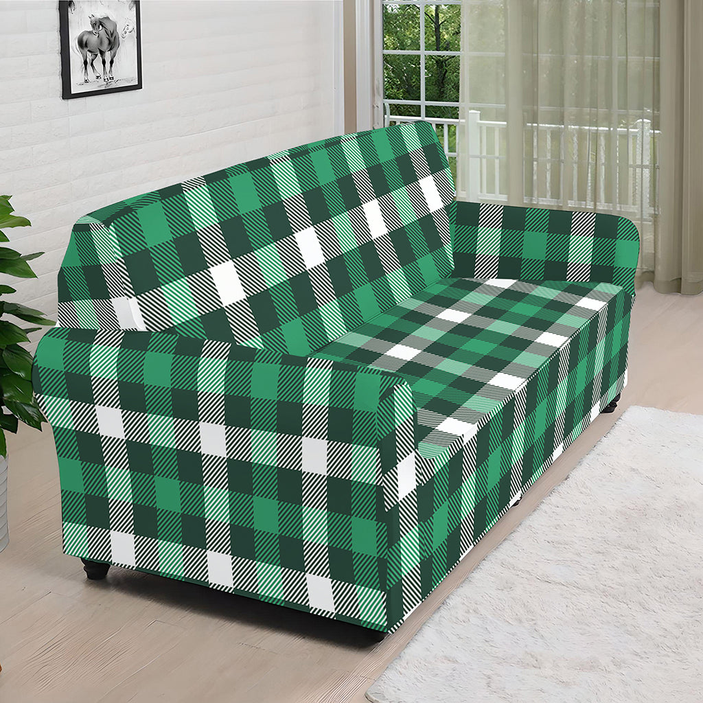 Saint Patrick's Day Stewart Plaid Print Sofa Cover