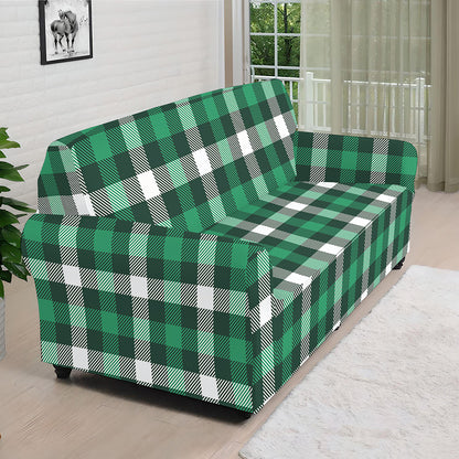Saint Patrick's Day Stewart Plaid Print Sofa Cover