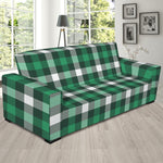 Saint Patrick's Day Stewart Plaid Print Sofa Slipcover