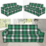 Saint Patrick's Day Stewart Plaid Print Sofa Slipcover