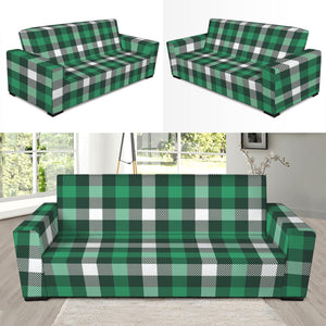 Saint Patrick's Day Stewart Plaid Print Sofa Slipcover