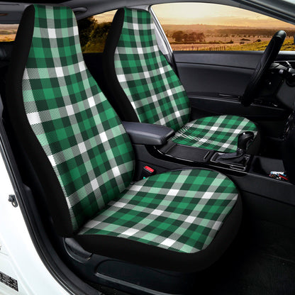Saint Patrick's Day Stewart Plaid Print Universal Fit Car Seat Covers