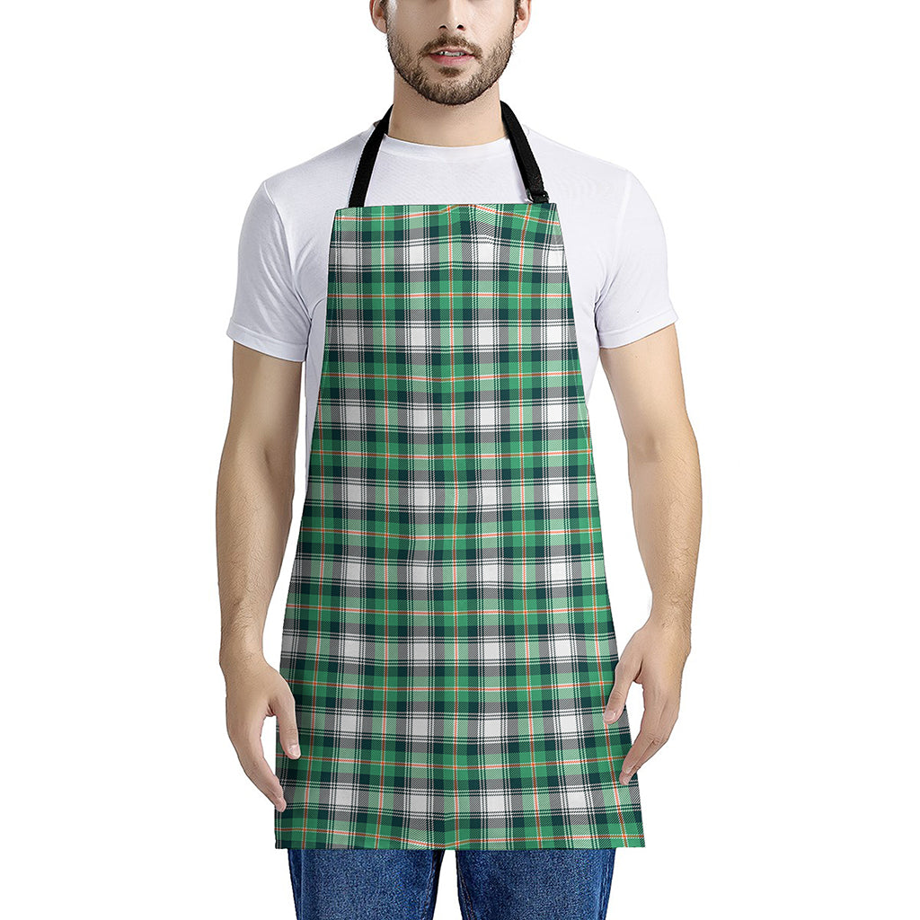 Saint Patrick's Day Tartan Pattern Print Apron