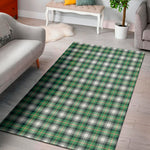 Saint Patrick's Day Tartan Pattern Print Area Rug