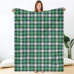 Saint Patrick's Day Tartan Pattern Print Blanket