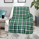 Saint Patrick's Day Tartan Pattern Print Blanket