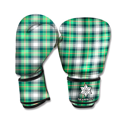 Saint Patrick's Day Tartan Pattern Print Boxing Gloves