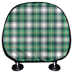 Saint Patrick's Day Tartan Pattern Print Car Headrest Covers