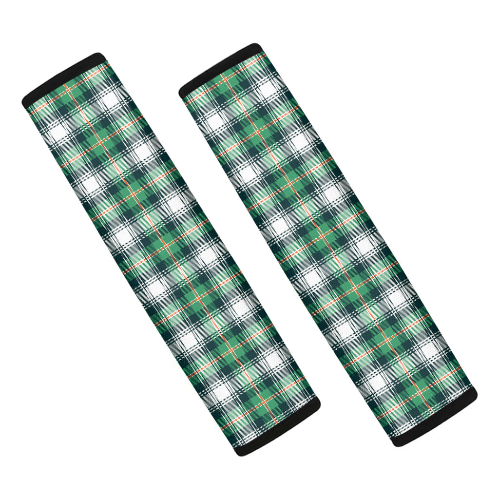 Saint Patrick's Day Tartan Pattern Print Car Seat Belt Covers