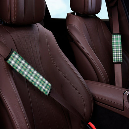 Saint Patrick's Day Tartan Pattern Print Car Seat Belt Covers
