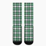 Saint Patrick's Day Tartan Pattern Print Crew Socks