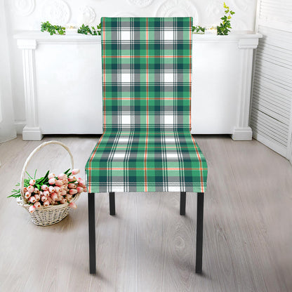 Saint Patrick's Day Tartan Pattern Print Dining Chair Slipcover