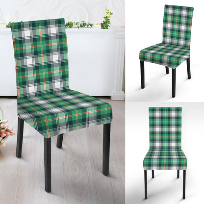 Saint Patrick's Day Tartan Pattern Print Dining Chair Slipcover