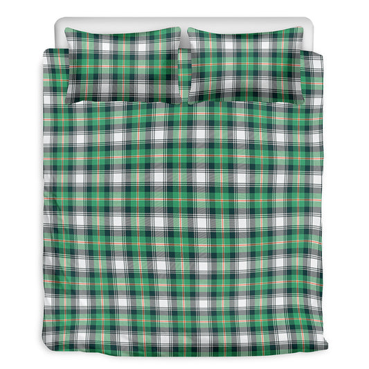 Saint Patrick's Day Tartan Pattern Print Duvet Cover Bedding Set