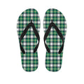 Saint Patrick's Day Tartan Pattern Print Flip Flops