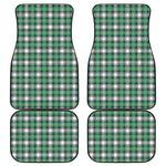 Saint Patrick's Day Tartan Pattern Print Front and Back Car Floor Mats