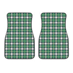 Saint Patrick's Day Tartan Pattern Print Front Car Floor Mats