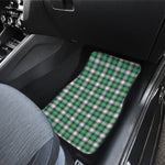 Saint Patrick's Day Tartan Pattern Print Front Car Floor Mats