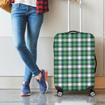 Saint Patrick's Day Tartan Pattern Print Luggage Cover