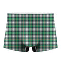 Saint Patrick's Day Tartan Pattern Print Men's Boxer Briefs