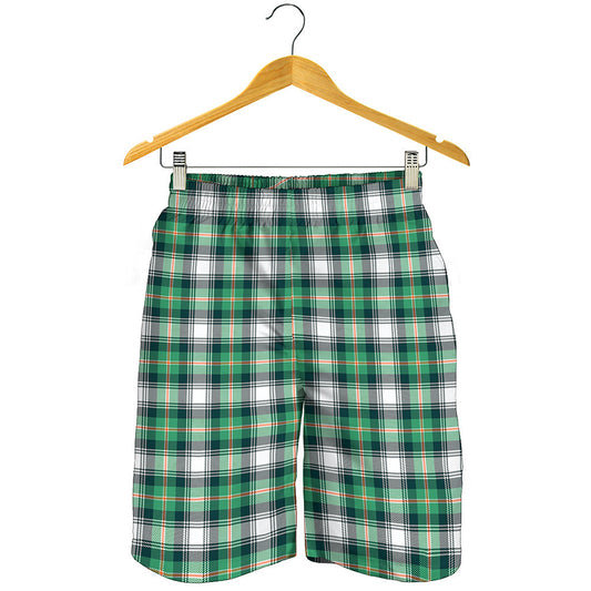 Saint Patrick's Day Tartan Pattern Print Men's Shorts