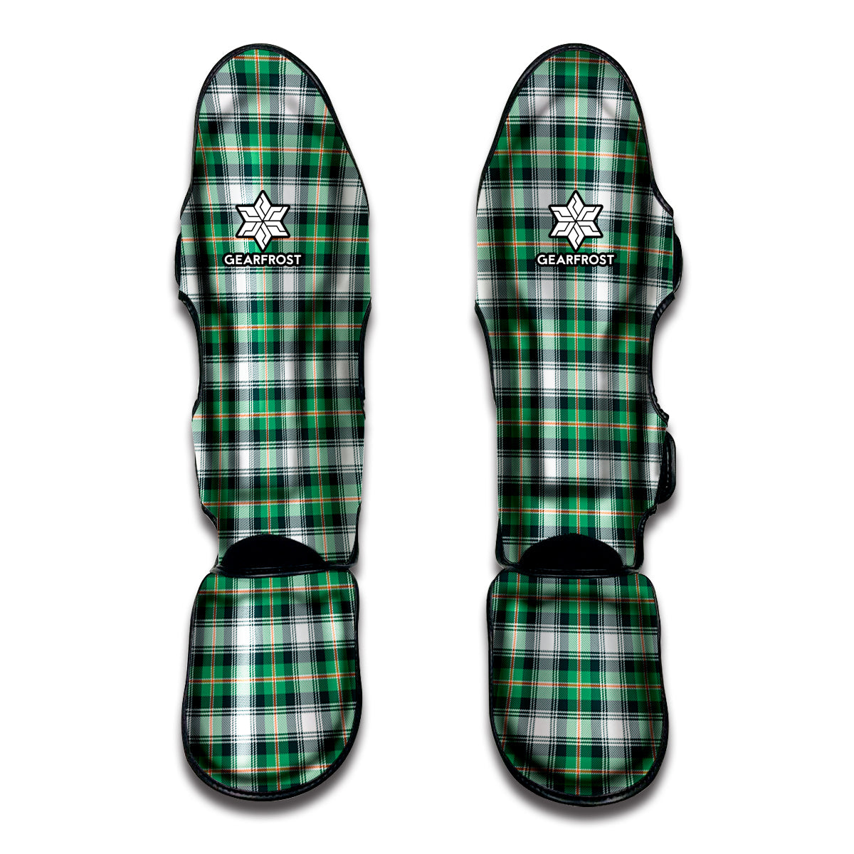 Saint Patrick's Day Tartan Pattern Print Muay Thai Shin Guard