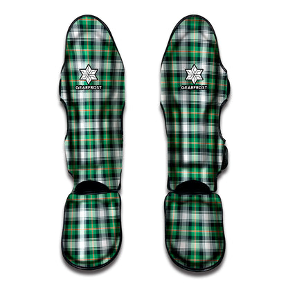 Saint Patrick's Day Tartan Pattern Print Muay Thai Shin Guard