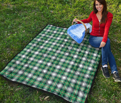 Saint Patrick's Day Tartan Pattern Print Quilt