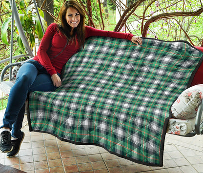 Saint Patrick's Day Tartan Pattern Print Quilt