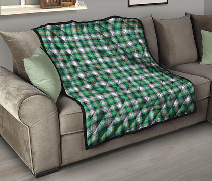 Saint Patrick's Day Tartan Pattern Print Quilt