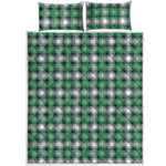 Saint Patrick's Day Tartan Pattern Print Quilt Bed Set