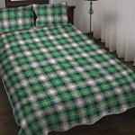 Saint Patrick's Day Tartan Pattern Print Quilt Bed Set