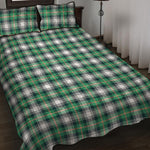 Saint Patrick's Day Tartan Pattern Print Quilt Bed Set