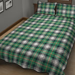 Saint Patrick's Day Tartan Pattern Print Quilt Bed Set